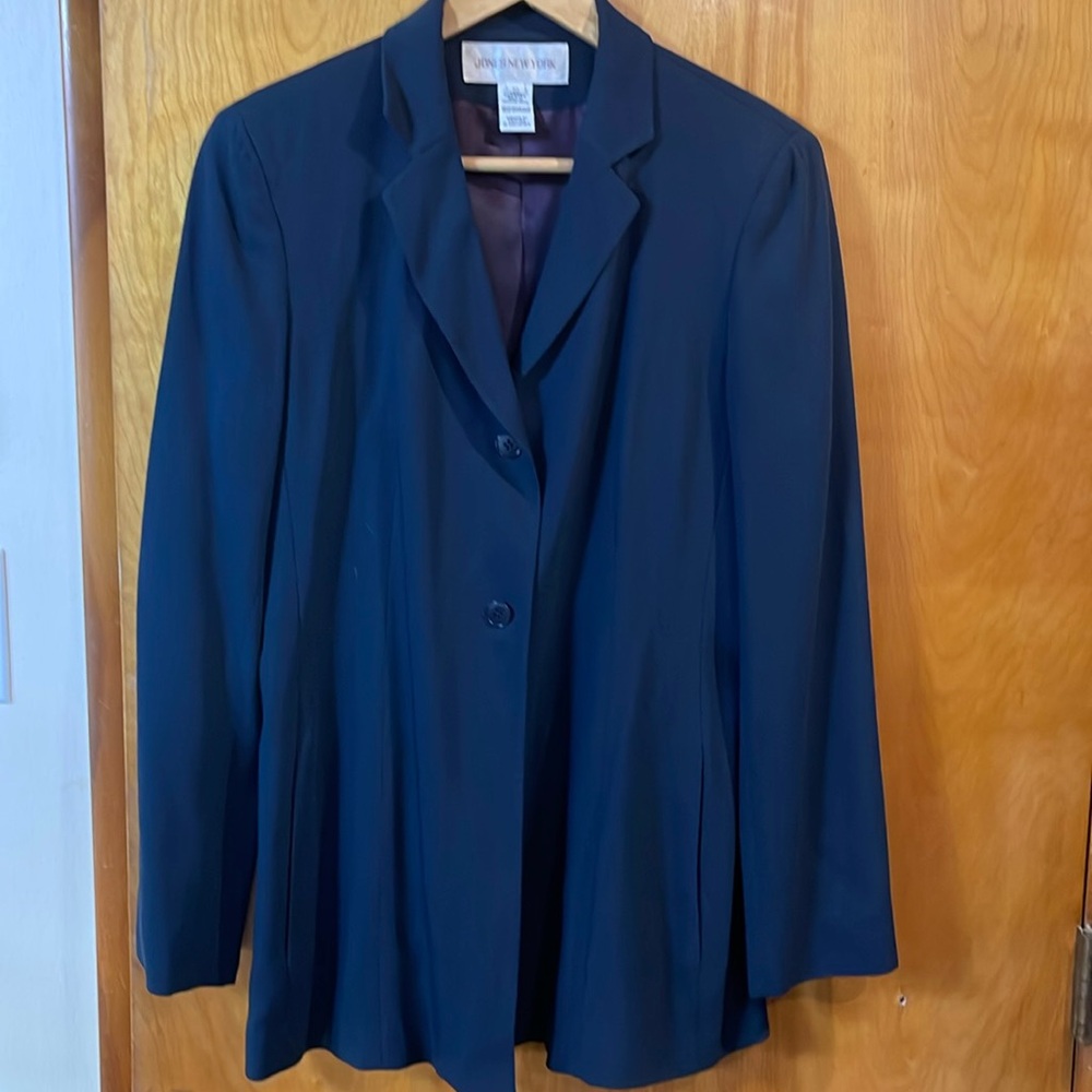 JNY long navy blazer